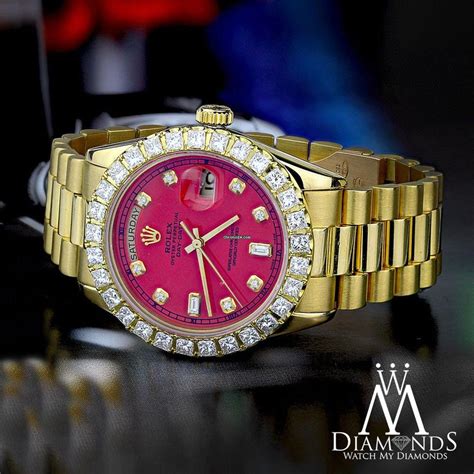 red face diamond rolex|red face rolex for sale.